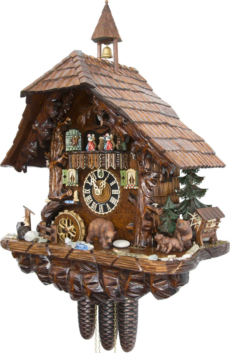 KU8760M - 8 Day Musical Chalet with Bears & Deer