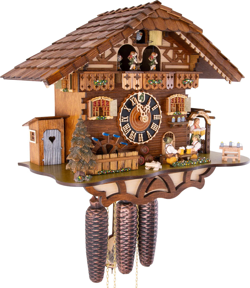 KU8764M - 8 Day Musical Biergarten Chalet Cuckoo Clock