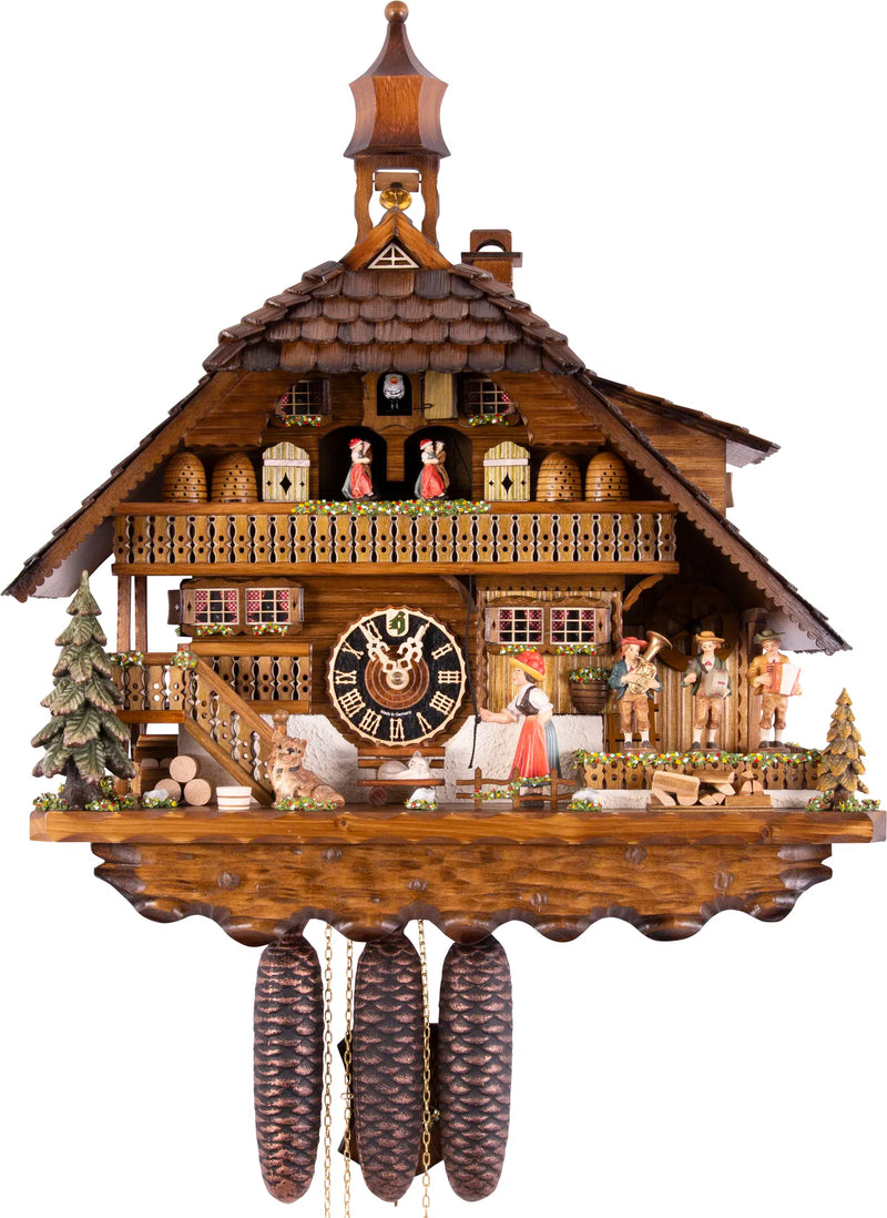 KU880M - Hönes 8 Day Musical "Hulsi" Umpa Band Cuckoo Clock