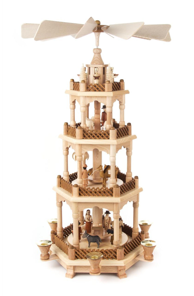 085/352 - 4 Tier Pyramid with Nativity Scene
